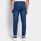 Men's Slim Fit Jeans, मध्यम नीला, small image number null